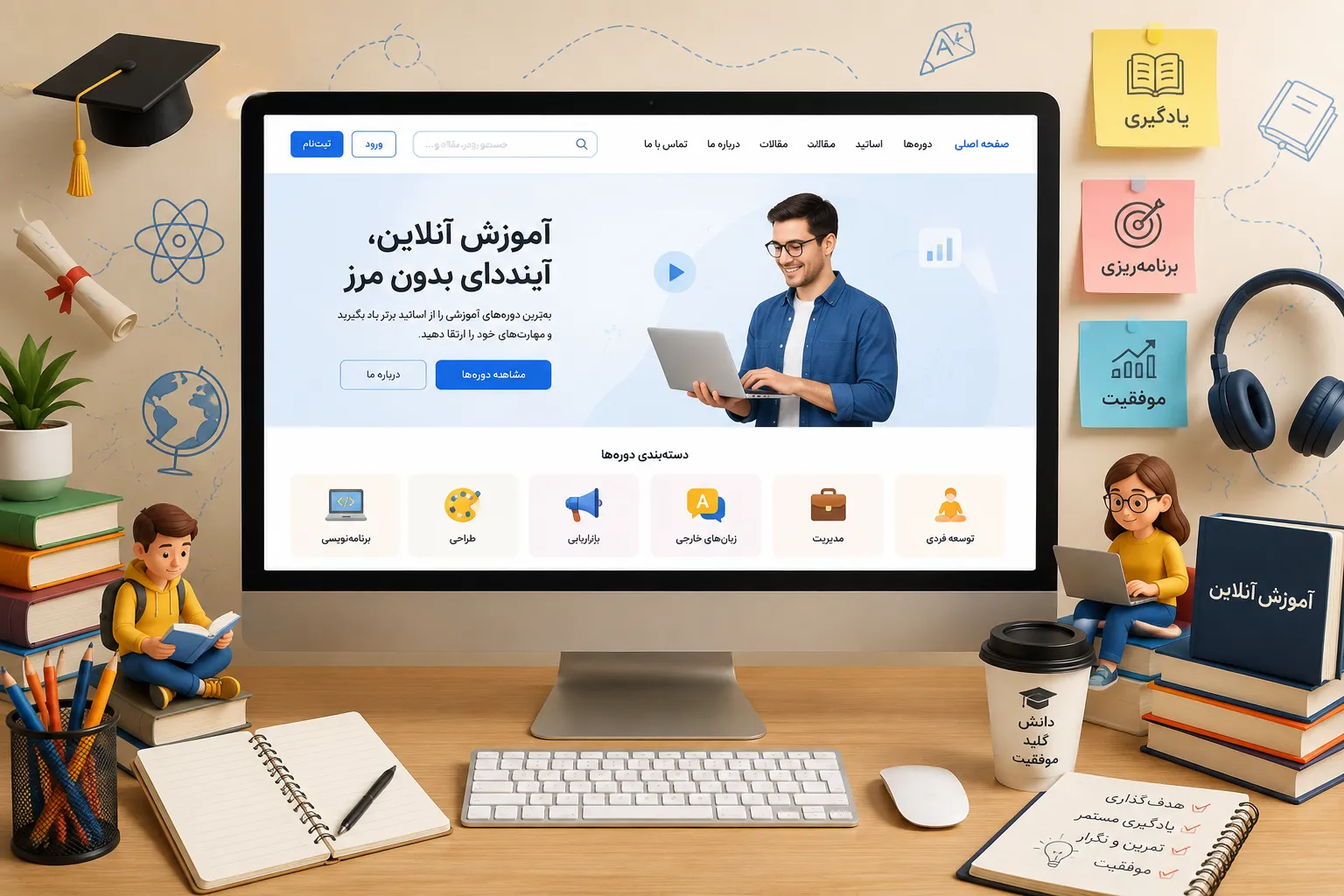 طراحی اختصاصی سایت آموزشی در مشهد